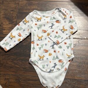 Fox Print Kids One Piece